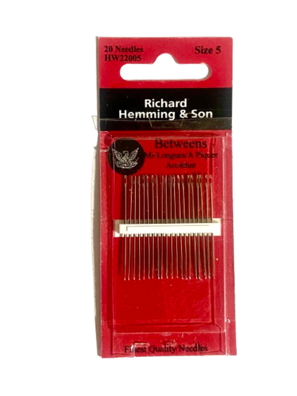 Hand Sewing Needles --- Betweens / Quilting --- Size 5 --- by Richard Hemming & Son®
